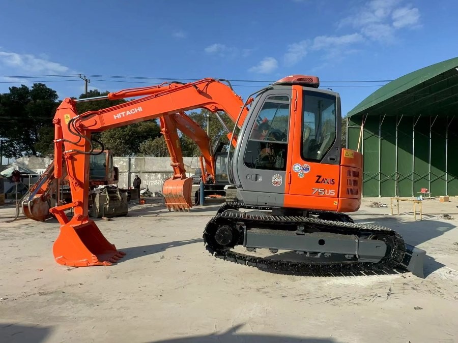 Japão Usado Hitachi Excavator para venda Mini ZX75US-A Máquinas Jindongyu segunda mão