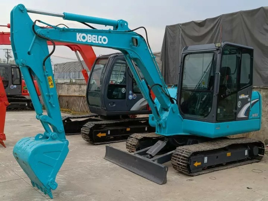 Japão Excavadora Kobelco Usada para venda Máquinas de segunda mão SK60 Jindongyu