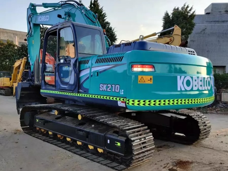 Japão Excavadora Kobelco Usada para venda Máquinas de segunda mão SK210 Jindongyu