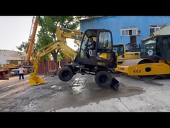 Excavadora de rodas Hyundai R60w-7 Usada Coreia Original 6 Tons Excavadora de Máquina
